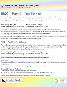 Rainbow in Someone's Cloud (RISC) flyer